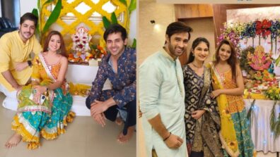 Randeep Rai, Abhishek Kapur, And Karan Sharma Seek Blessing From Lord Ganesha At Ashi Singh’s Place