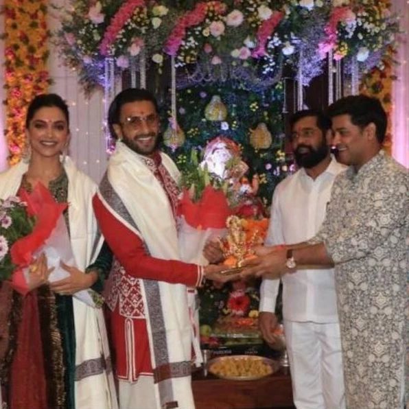 Ranveer Singh, Deepika Padukone and Sara Ali Khan visit Maharashtra CM Eknath Shinde’s home during Ganesh Chaturthi - 2