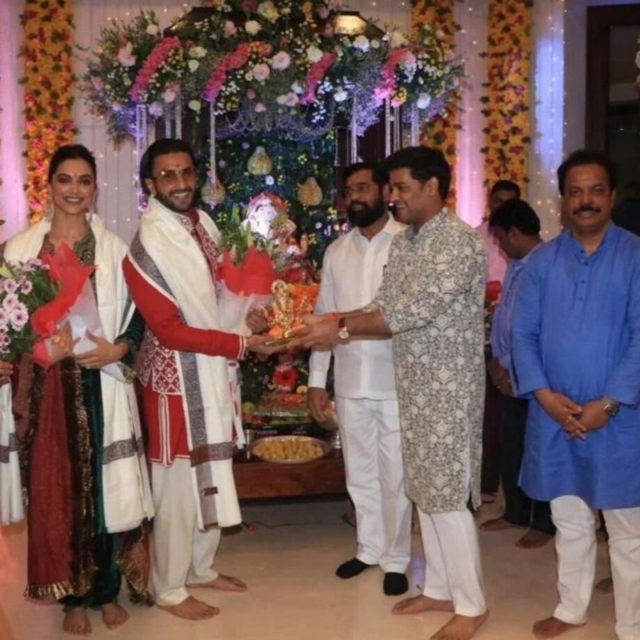 Ranveer Singh, Deepika Padukone and Sara Ali Khan visit Maharashtra CM Eknath Shinde’s home during Ganesh Chaturthi - 3