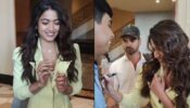 Rashmika Mandanna Blushes As She Gives Autograph To Fan On His Chest