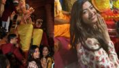 Rashmika Mandanna Smiles All The Way Clearing The Crowd To Seek Blessings Of Lalbaugcha Raja, Looking Pretty In Ethnic Designed Lehenga