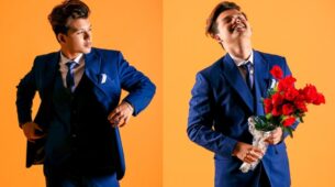 Riyaz Aly looks dapper in blue tailored suit, see pics