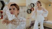 Rubina Dilaik is a sight to behold in white see-through long top and fluffy trousers, Pratik Sehajpal comments