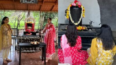 Sara Ali Khan visits Shivji temple in Pink desi kurti and ethnic avatar, you will love it