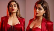Shamita Shetty looks breathtaking in hot red corset crop top; see pics