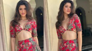 Shanaya Kapoor’s Red Floral Print Outfit Is Ideal For This Navratri