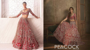 Shraddha Kapoor Or Kriti Sanon: Whose Falguni Shane Peacock Red Sequin Lehenga Is Better?