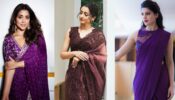 Shriya Saran, Trisha Krishnan, And Samantha Ruth Prabhu Dazzling In Purple Sarees, See Pics