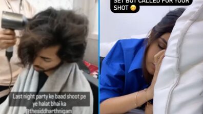 Siddharth Nigam and Jasmin Bhasin caught on camera sleeping on set, what’s happening?