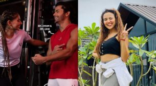 Siddharth Nigam flaunts chiseled physique and bicep curls to hot girl, Ashi Singh says, “happy life…”