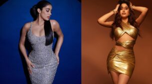 Smashing cocktail party outfits by Janhvi Kapoor