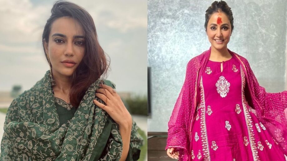 Surbhi Jyoti and Hina Khan are queens of ethnic fashion, check out droolworthy posts 690700
