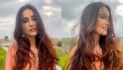 Surbhi Jyoti is in love with Mumbai’s breezy weather, poses happily in orange ethnic desi outfit