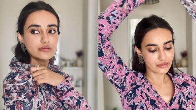 Surbhi Jyoti stabs hearts with perfection in lavender printed outfit, come fall in love with her eyes