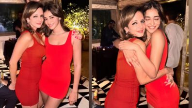 Sussanne Khan And Ananya Panday’s Twins In Red At Chunky Panday’s Birthday Party