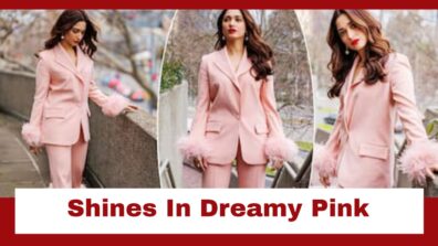 Tamannaah Bhatia Looks Stunning In This Pink Pantsuit With Feather Detailing