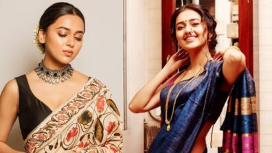 Tejasswi Prakash Is A Queen Of Sarees And Sizzles It Perfectly