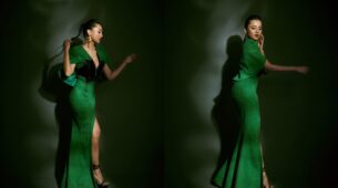 Tejasswi Prakash looks fierce in high-thigh slit green bodycon dress, see pics 