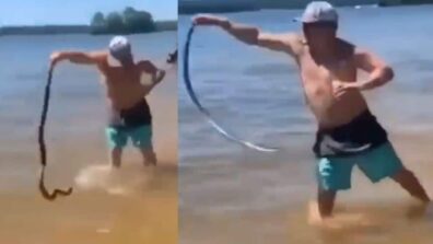 This Video Of A Man Trying To Act Hero By Grabbing A Snake Goes Viral Instantly For All The Right Reasons: WATCH NOW