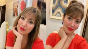 TMKOC diva Munmun Dutta gets new ‘fringe bangs’ hairstyle, looks spicy and gorgeous in red