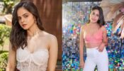 TMKOC diva Palak Sindhwani and Surbhi Chandna raise oomph game in white and pink bralette, see sensuous moments