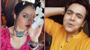 TMKOC diva Palak Sindhwani looks droolworthy in red ghagra choli and dark kohl eyeliner, Raj Anadkat says, “Tera Nasha…”