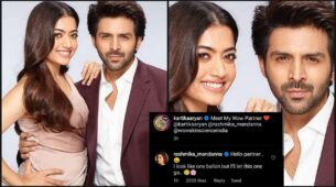 Trending: Kartik Aaryan grabs ‘crush of nation’ Rashmika Mandanna by her waist, actress declares him as ‘partner’