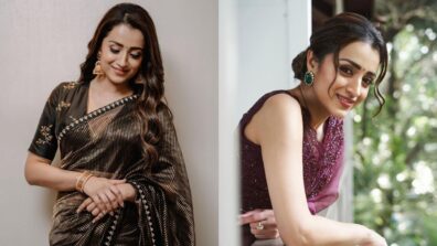 Trisha Krishnan Opts For Designer Saree For Her Ponniyin Selvan I Promotional Look