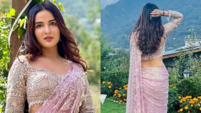 Uff Haye Garmi: ‘Cutie pie’ Jasmin Bhasin activates hotness mode in transparent lavender saree, are you sweating?