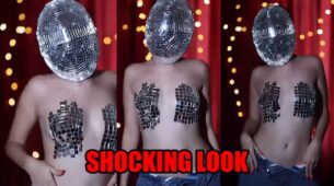 Urfi Javed goes BOLD in latest disco ball look, trolls compare with Raj Kundra