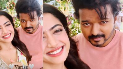 Varisu…: Rashmika Mandanna is all smiles posing with Thalapathy Vijay, fans in awe