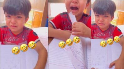 Viral Video: “I will grow old studying all day long,” excuses a little boy to avoid study