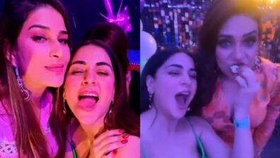 Viral Video: Shraddha Arya is enjoying disco night with girl gang, looks irresistible in plunging neckline bodycon dress