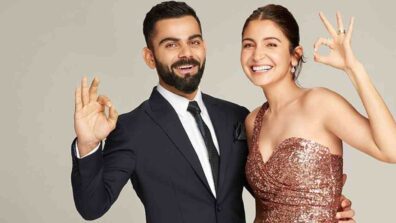 Power Couple: Anushka Sharma manifests her queen self in golden sequinned one-shoulder gown, Virat Kohli charms in tuxedo