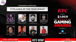 Vote Now: Fan-favourite streamer of the year (male)? Rishabh Rakazone Gaming Karanwal, Nischay Triggered Insaan Malhan, Aditya Dyanamo Sawant, Naman Mortal Mathur, Anshu Gamerfleet Bisht, Ujjwal Techno Gamerz Chaurasia, Sid S8ul Sid Joshi, Dilin Eagle Gaming Dinesan