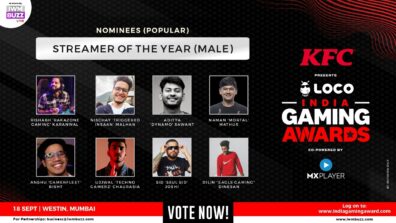 Vote Now: Fan-favourite streamer of the year (male)? Rishabh Rakazone Gaming Karanwal, Nischay Triggered Insaan Malhan, Aditya Dyanamo Sawant, Naman Mortal Mathur, Anshu Gamerfleet Bisht, Ujjwal Techno Gamerz Chaurasia, Sid S8ul Sid Joshi, Dilin Eagle Gaming Dinesan