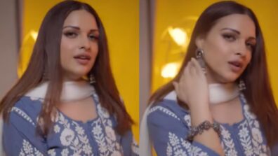 Watch: Himanshi Khurana’s Captivating Looks In Blue Ethnic Chikankari Suit And Oxidised Accessories, see alluring moments