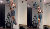 Watch: Hina Khan is dancing through fire, performs aerial belly training in stunning bralette and shorts
