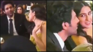 Watch: Kartik Aaryan and Sara Ali Khan spotted chatting and sitting together during award show, video goes viral