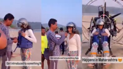 Watch: KKK 11 diva Sana Makbul performs dangerous aerial stunt in Maharashtra, video goes viral