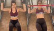 Watch: Kriti Sanon sweats it out in gym in maroon bralette and black yoga pants, check ASAP