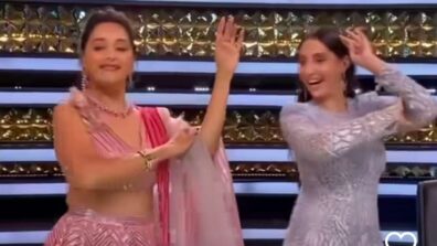 Watch: Nora Fatehi makes Madhuri Dixit groove to her beats on ‘Dilbar’ song, video goes viral