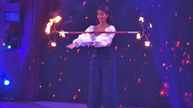 Watch: Pooja Hegde performs high-octane action stunt with fire, Ranveer Singh is lovestruck