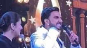 Watch: Ranveer Singh does Allu Arjun’s iconic Pushpa step on stage, netizens can’t keep calm