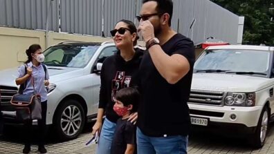 Watch: Saif Ali Khan and Kareena Kapoor attend Ranbir Kapoor’s special Brahmastra screening, check out