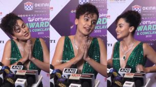 Watch: Taapsee Pannu mistakenly gets called ‘sir’ during award show press conference, actress gives savage reply