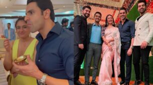 Picture Of The Day: Divyanka Tripathi,Vivek Dahiya, Ravi Dubey, Kunal Jai Singh and Vipul Roy attend ‘Masterchef’ Sanjeev Kapoor’s daughter’s wedding, check out