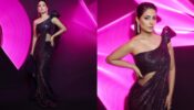 Hina Khan is tripling on glitters in purple one-shoulder couture