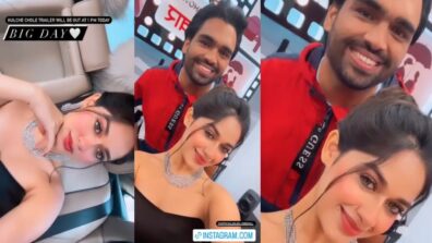 Big Day: Jannat Zubair Rahmani goes out with upcoming movie co-star, looks burning hot in strapless bralette top and customised jewellery