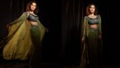 Nushrratt Bharuccha is all about ‘superwoman’ vibes in gorgeous green cape shimmery outfit, we are crushing